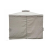 Gazebo idrorepellente 3x3m 4 tende laterali ferro tortora Tangeri Bulk Discounts
