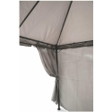 Gazebo idrorepellente 3x3m 4 tende laterali ferro tortora Tangeri Choice Of