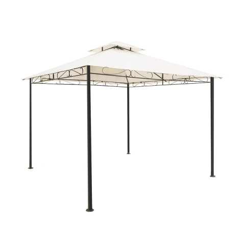3x3m Garden Gazebo with Water-Repellent Polyester Canopy Sahara Promotion