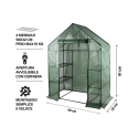 Branik Greenhouse with 4 Shelves and Protective Cover Choice Of