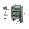 Tivar 3-Shelf Balcony Greenhouse with Protective Cover Choice Of