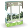 Magnetic Door Screen 130x220cm with Double-Sided Tape and 8 Magnets Zanzibar Model