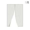 Magnetic Door Screen 130x220cm with Double-Sided Tape and 8 Magnets Zanzibar Promotion