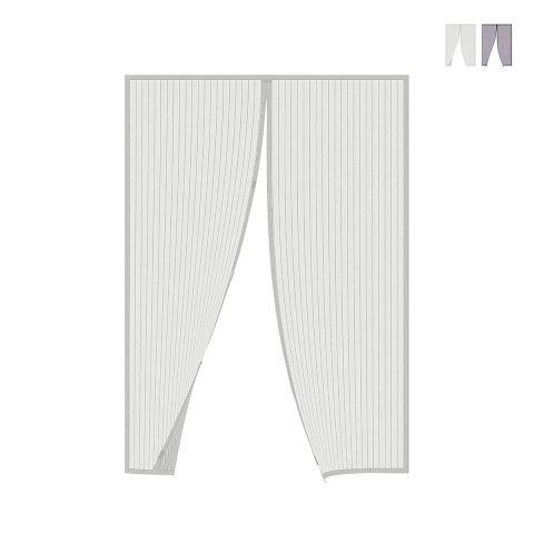 Magnetic Door Screen 130x220cm with Double-Sided Tape and 8 Magnets Zanzibar Promotion