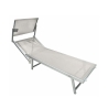 Aluminum Beach and Garden Lounger with Sunshade Riccione Price