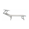 Aluminum Beach and Garden Lounger with Sunshade Riccione Buy