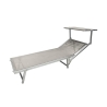 Aluminum Beach and Garden Lounger with Sunshade Riccione 