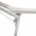 Aluminum Beach and Garden Lounger with Sunshade Riccione 