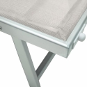 Aluminum Beach and Garden Lounger with Sunshade Riccione 