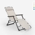 Multi-position folding beach and garden deck chair Zero Gravity Emily Lux Promotion
