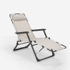 Multi-position folding beach and garden deck chair Zero Gravity Emily Lux 