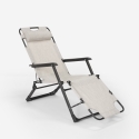 Multi-position folding beach and garden deck chair Zero Gravity Emily Lux 