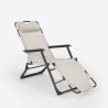 Multi-position folding beach and garden deck chair Zero Gravity Emily Lux 