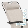 Multi-position folding beach and garden deck chair Zero Gravity Emily Lux 