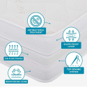 Small double mattress waterfoam 120X190x26cm with removable cover Premium Catalog