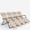 Set of 4 Emily Lux Zero Gravity Folding Beach Garden Lounge Chairs, Multi-Position 