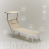 Santorini Professional Aluminum Beach Sun Lounger 