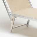 Set of 2 Santorini Professional Aluminum Sun Loungers for Beach 