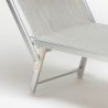 Set of 4 Santorini Folding Sun Loungers With Headrest And Adjustable Backrest 