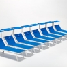 Set of 20 Santorini Aluminum Beach Sun Loungers 