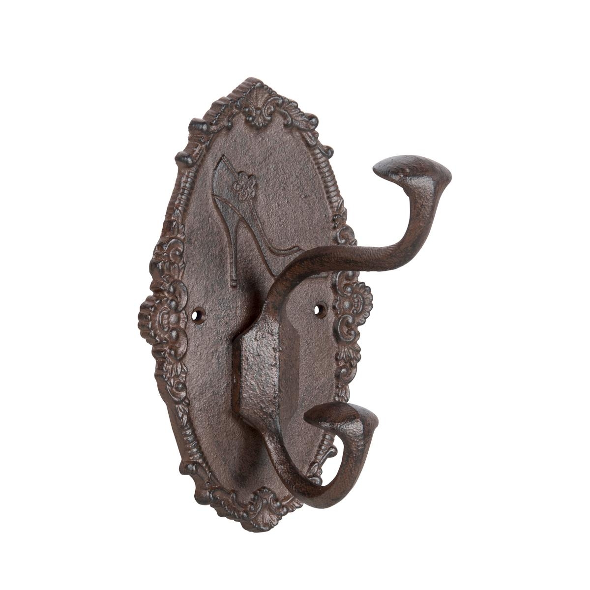 Decorative Cast Iron Wall-Mounted Shoe Rack