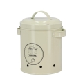 Vintage Tin Onion Storage Jar with Lid Promotion