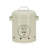 Vintage Tin Onion Storage Jar with Lid Characteristics