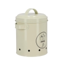 Vintage Tin Onion Storage Jar with Lid Model