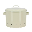 Tin Kitchen Potato Storage Canister with Vented Lid and Print Design Bulk Discounts