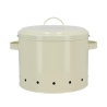 Tin Kitchen Potato Storage Canister with Vented Lid and Print Design Bulk Discounts