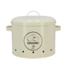 Tin Kitchen Potato Storage Canister with Vented Lid and Print Design Promotion