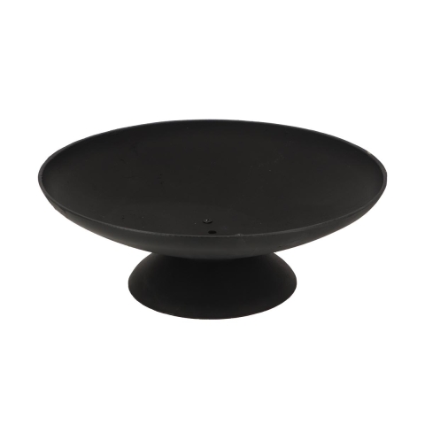 Round Black Cast Iron Outdoor Garden Fire Pit, 50cm Promotion