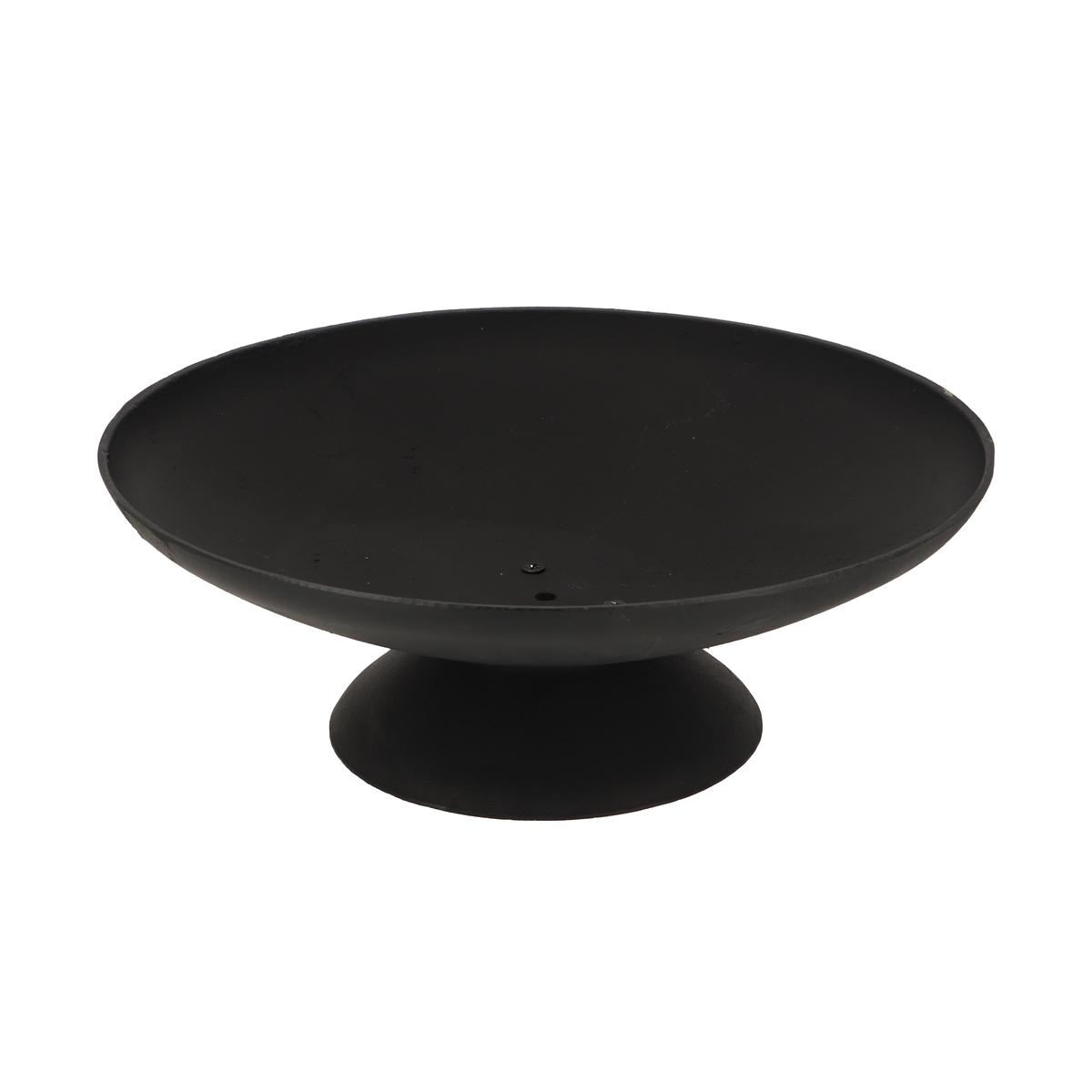 Round Black Cast Iron Outdoor Garden Fire Pit, 50cm Promotion