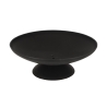Round Black Cast Iron Outdoor Garden Fire Pit, 50cm Promotion