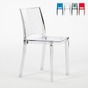 Lot of 16 Transparent Stacking Chairs in Polycarbonate B-Side Promotion