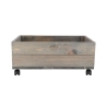 Wooden Plant Planter with Wheels, FSC Certified, 59x39.2x25.2cm Offers