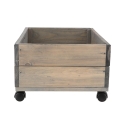 Wooden Plant Planter with Wheels, FSC Certified, 59x39.2x25.2cm Sale