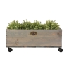 Wooden Plant Planter with Wheels, FSC Certified, 59x39.2x25.2cm On Sale