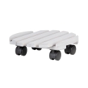 Wooden Round Plant Trolley with Wheels Discounts