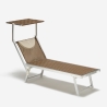 Set of 4 Aluminum Beach Sun Loungers - Santorini Limited Edition Price