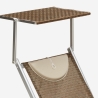 Set of 4 Aluminum Beach Sun Loungers - Santorini Limited Edition Buy
