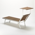 Set of 4 Aluminum Beach Sun Loungers - Santorini Limited Edition Characteristics