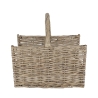 Wicker Firewood Basket with Handle, 45.8x36x51.5 cm Sale