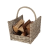Wicker Firewood Basket with Handle, 45.8x36x51.5 cm On Sale