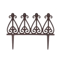 Decorative Cast Iron Garden Border Fence 38cm Promotion