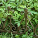 Decorative Cast Iron Garden Border Fence 38cm Offers