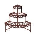 3-Tier Corner Shelf Plant Stand for Outdoor Garden Promotion