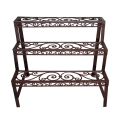 Outdoor Cast Iron 3-Tier Ladder Plant Stand Promotion