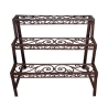 Outdoor Cast Iron 3-Tier Ladder Plant Stand Promotion