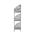 Foldable 3-Tier Corner Shelf Stand in Iron Offers
